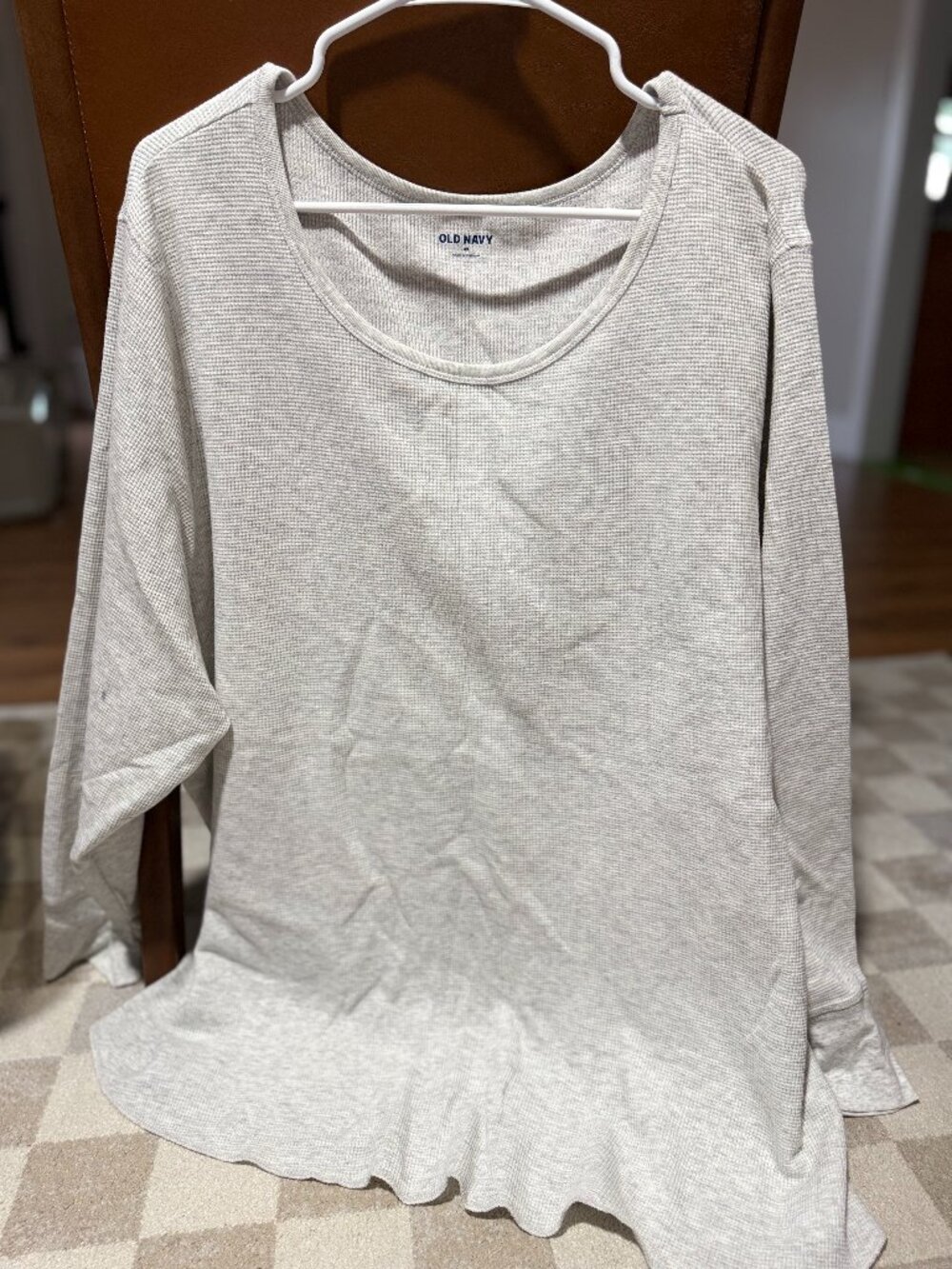 Women's Old Navy Long Sleeve Waffle Tee, 4x